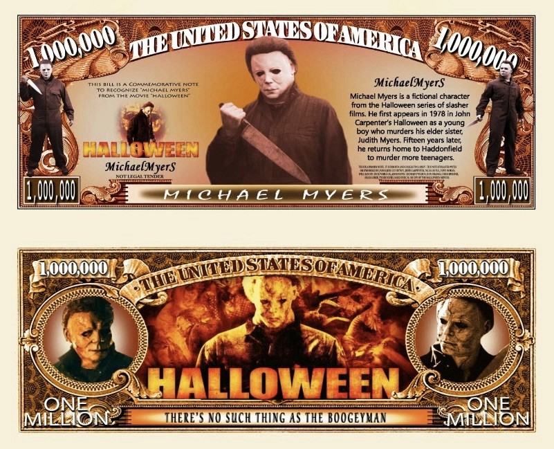 40 Pack Michael Myers Halloween Horror 1 Million Dollars Novelty Money 40 Pack Michael Myers Halloween Horror 1 Million Dollars Novelty Money