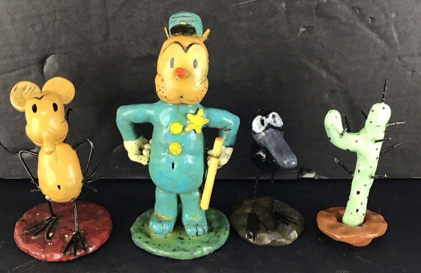 Handmade Original Krazy Kat Figurines models Darrel Carlisle 2007 Handmade Original Krazy Kat Figurines models Darrel Carlisle 2007