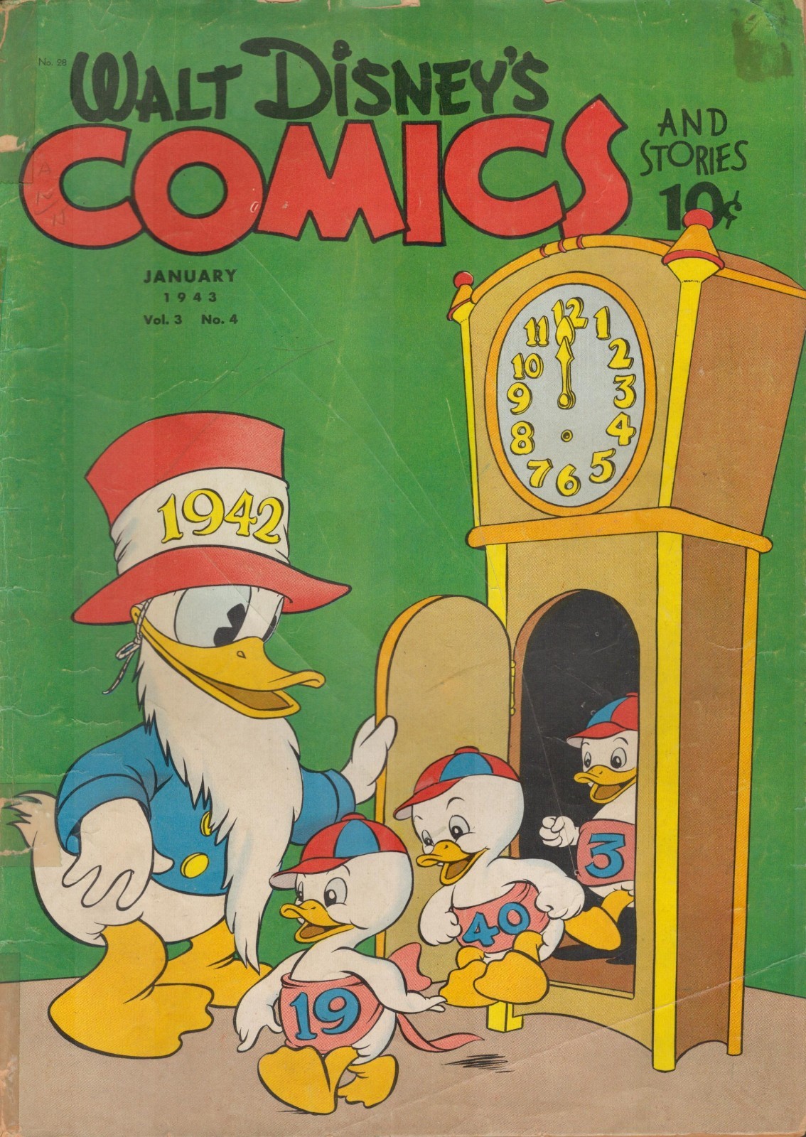 52239: DELL COMICS WIKIPEDIA WALT DISNEY’S COMICS AND STORIES #28 G Grade