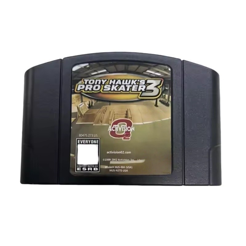 Tony Hawk's Pro Skater 3 for N64 Game Cartridge Retro Game Tested