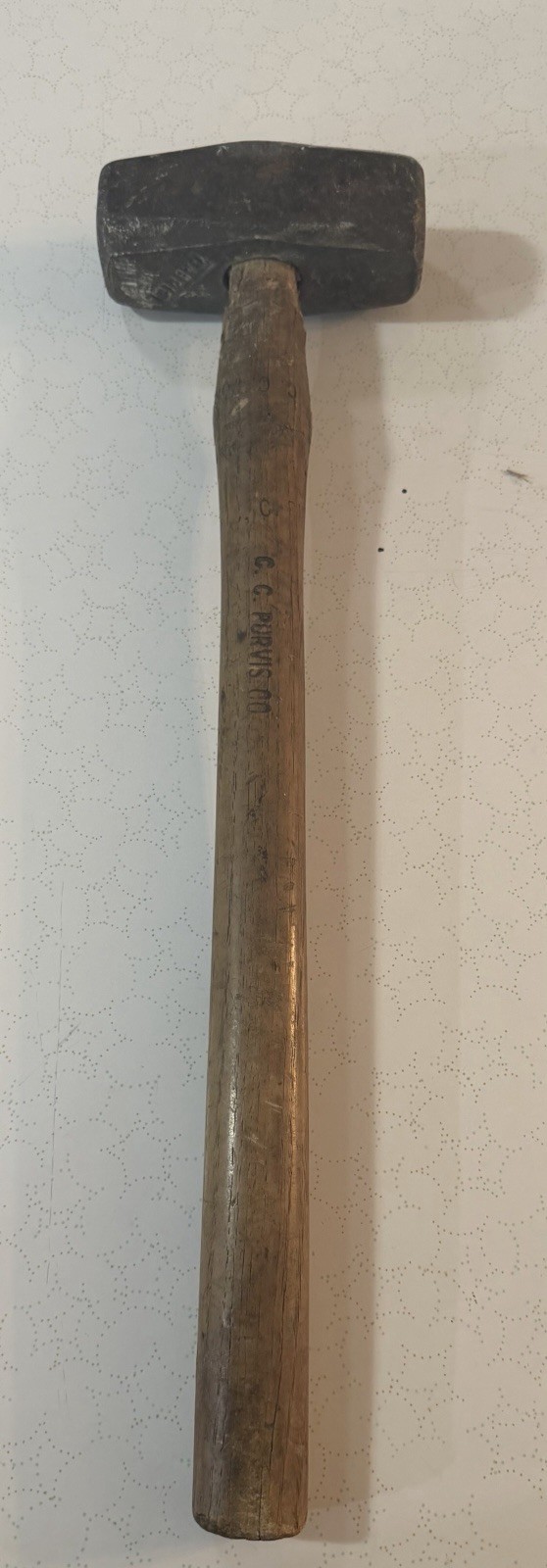 Antique Gabriel 6 lb Double Face Blacksmith Sledge Hammer C.C. Purvis Co