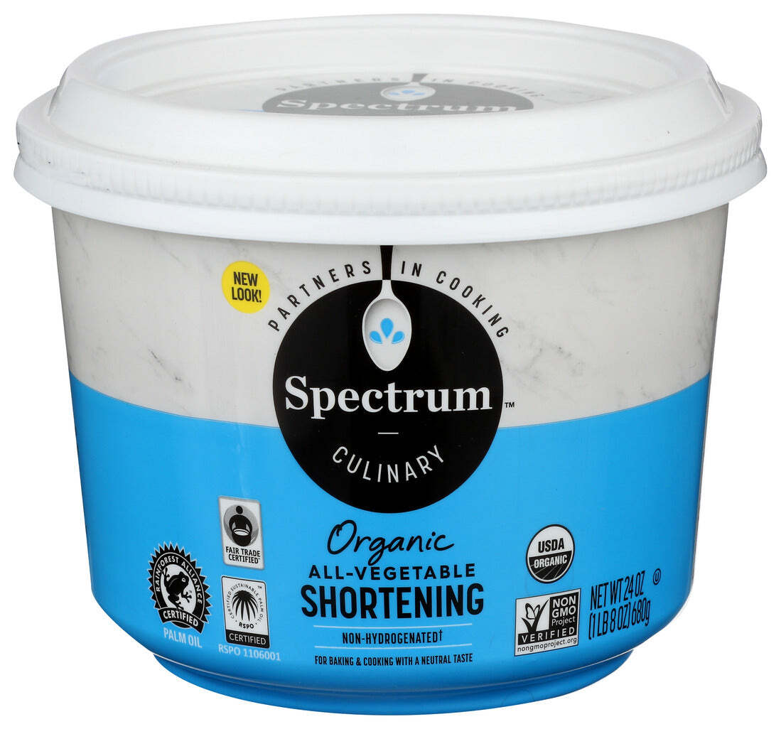 Spectrum Naturals Organic All Vegetable Shortening 24 oz, Pack of 2 Spectrum Naturals Organic All Vegetable Shortening 24 oz, Pack of 2