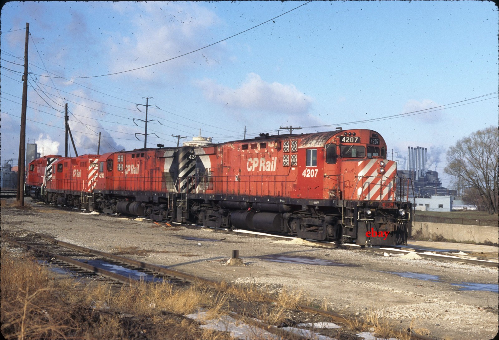 PK Canadian )Pacific 4207  - Original Slide - Miller Rd