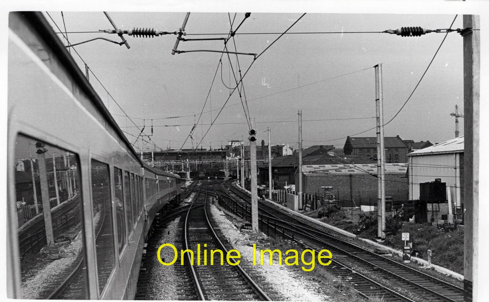Railway Photo View from train entering Carlisle Station 1/6/1974