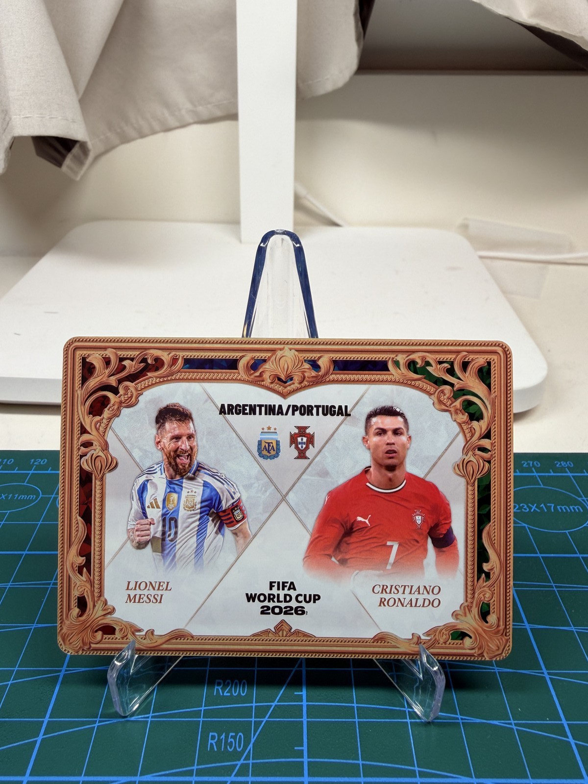 Panini Kayou 2026 Soccer Lionel Messi Cristiano Ronaldo Dual Card Foil CR7 NM