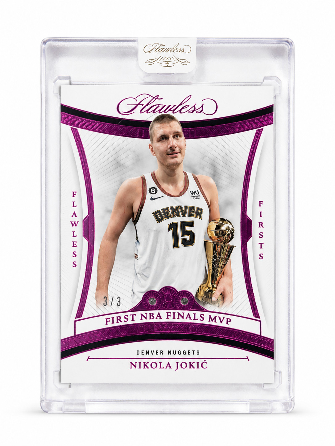 2024-25 Flawless Nikola Jokic First NBA Finals MVP Diamond /3 SSP Encased