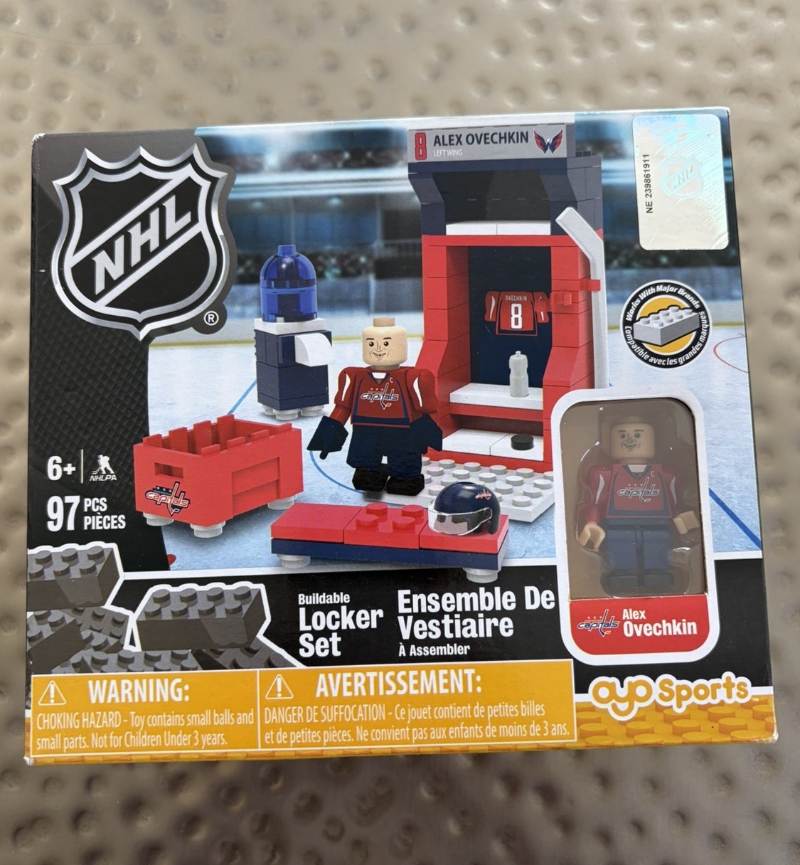 oyo sports nhl Buildable Locker Alex Ovechkin