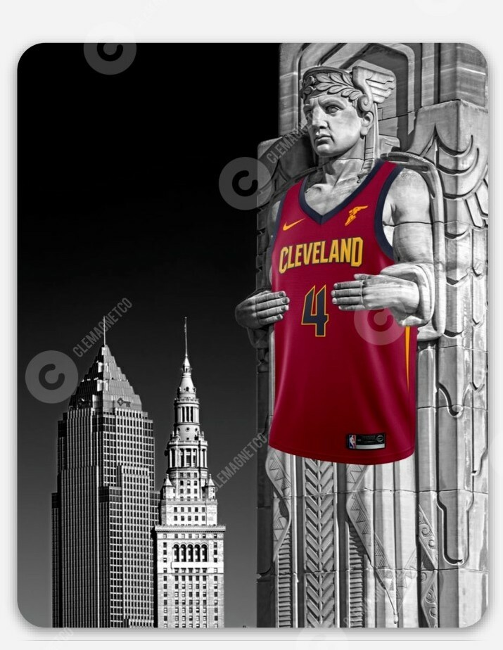 Cleveland Cavaliers Guardians MAGNET  - Cavs Evan Mobley Mitchell NBA basketball