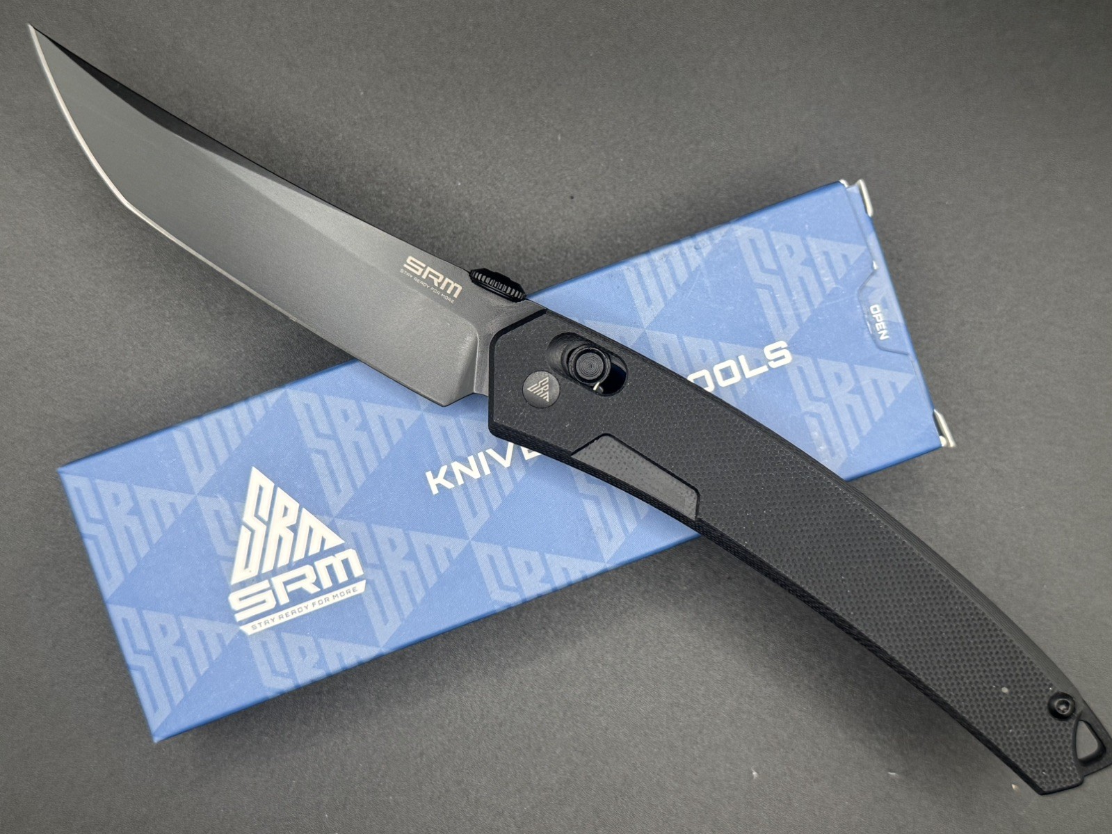SRM 9211-GB 8Cr13MoV Tanto Blade G10 Handle Bar lock SRM 9211-GB 8Cr13MoV Tanto Blade G10 Handle Bar lock