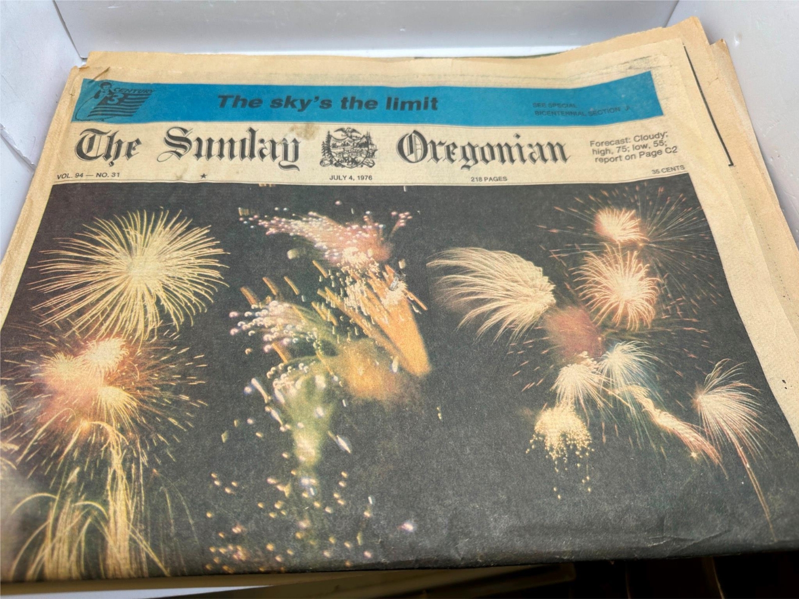 Sunday Oregonian Portland Newspaper July 4 1976