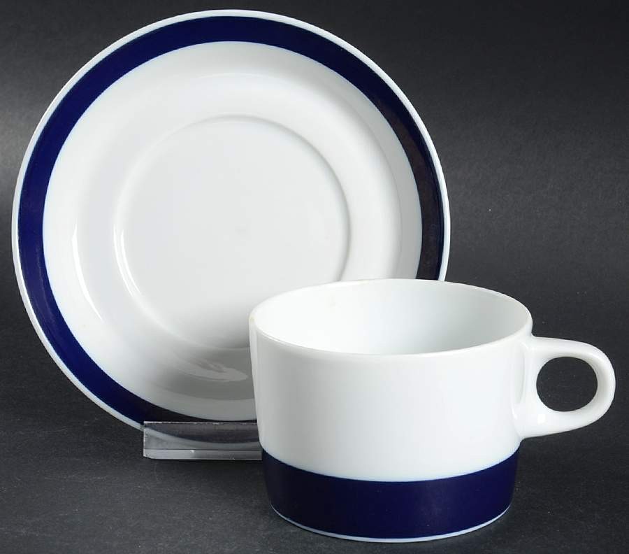Hutschenreuther Novum Blue Cup & Saucer 234450