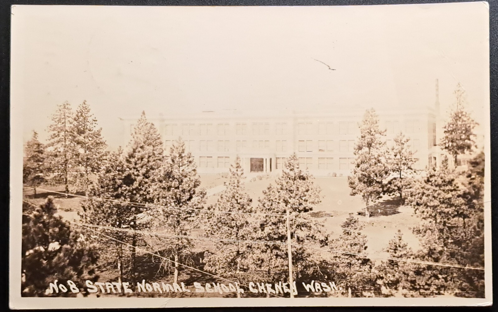 1919 RPPC State Normal School Cheney Washington Early Campus View Spokane County