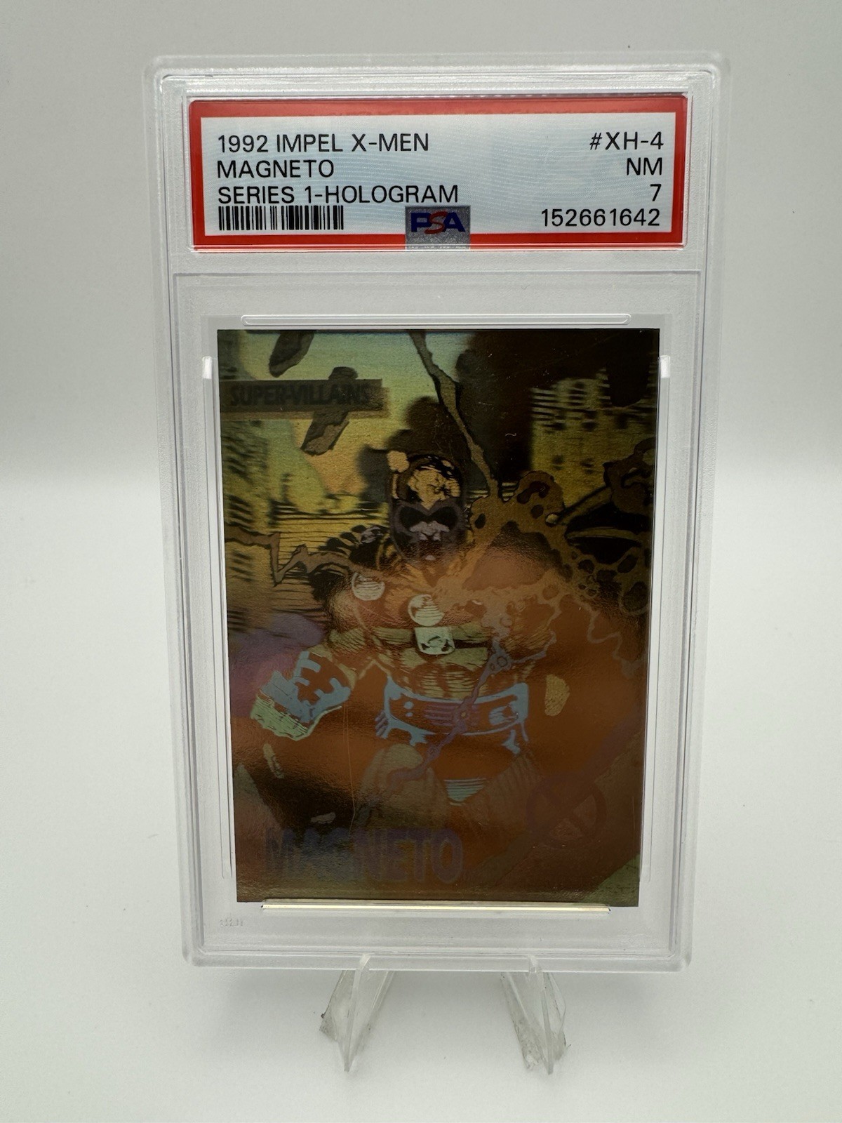Impel X-Men 1992 Series 1 Hologram Magneto Trading Card #XH-4 PSA 7