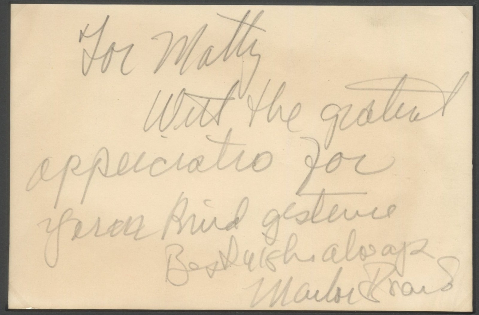 Marlon Brando ~ Signed Autographed Handwritten Letter Note ~ PSA DNA