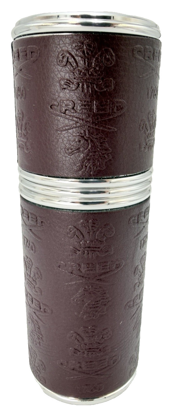 Creed 50ml Refillable Atomizer Silver/Purple Plum Leather Original Box