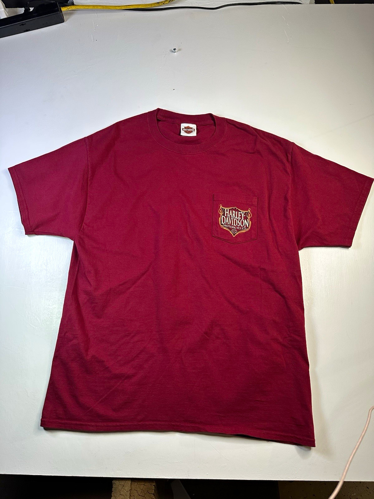 Vintage Harley Davidson Stubbs Houston TX T Shirt XL Hanes Beefy 2010 Graphic