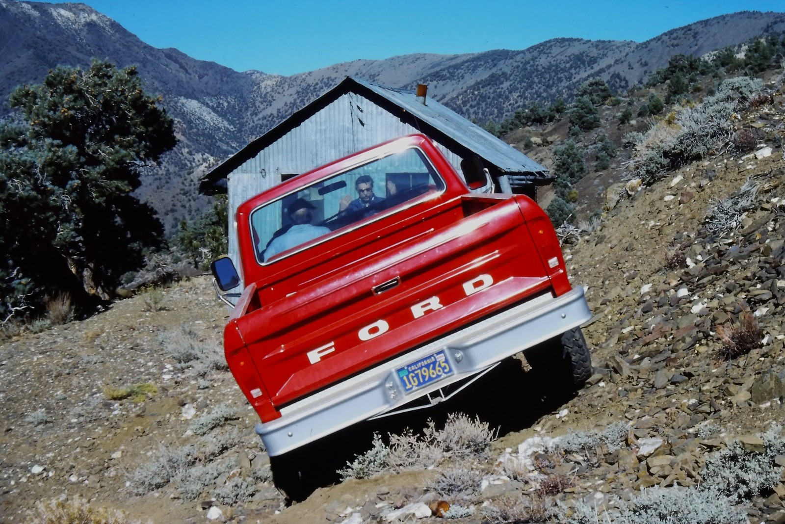 1978 Kodachrome 35mm Slide, Ford F Series Pickup Truck, Pleasant Canyon Hillside