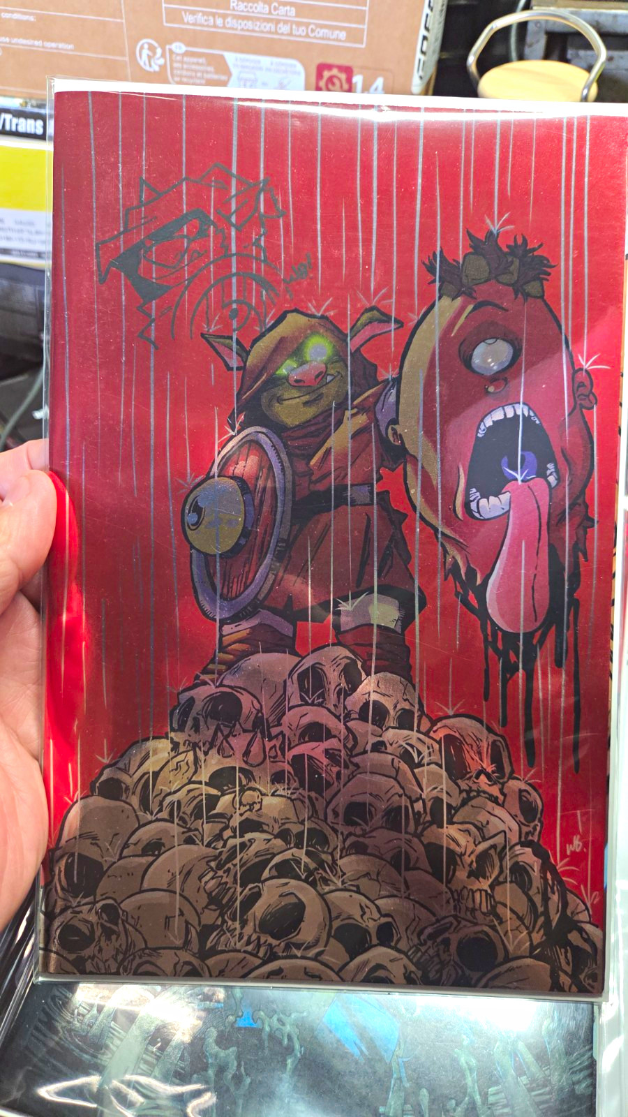 D'Orc #4 Red Foil Signed And Remarqued Matthew Waite Image Comics