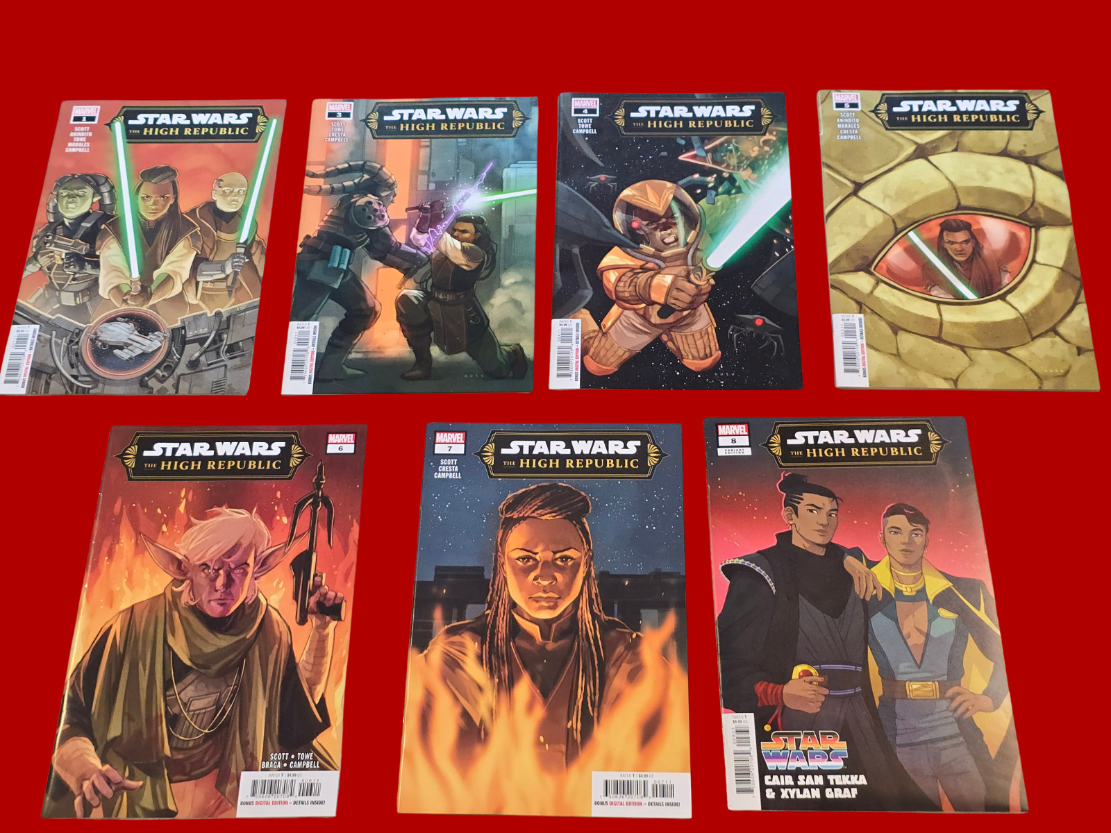 Star Wars The High Republic Marvel Comics #2-8 Complete 7 Issue Lot