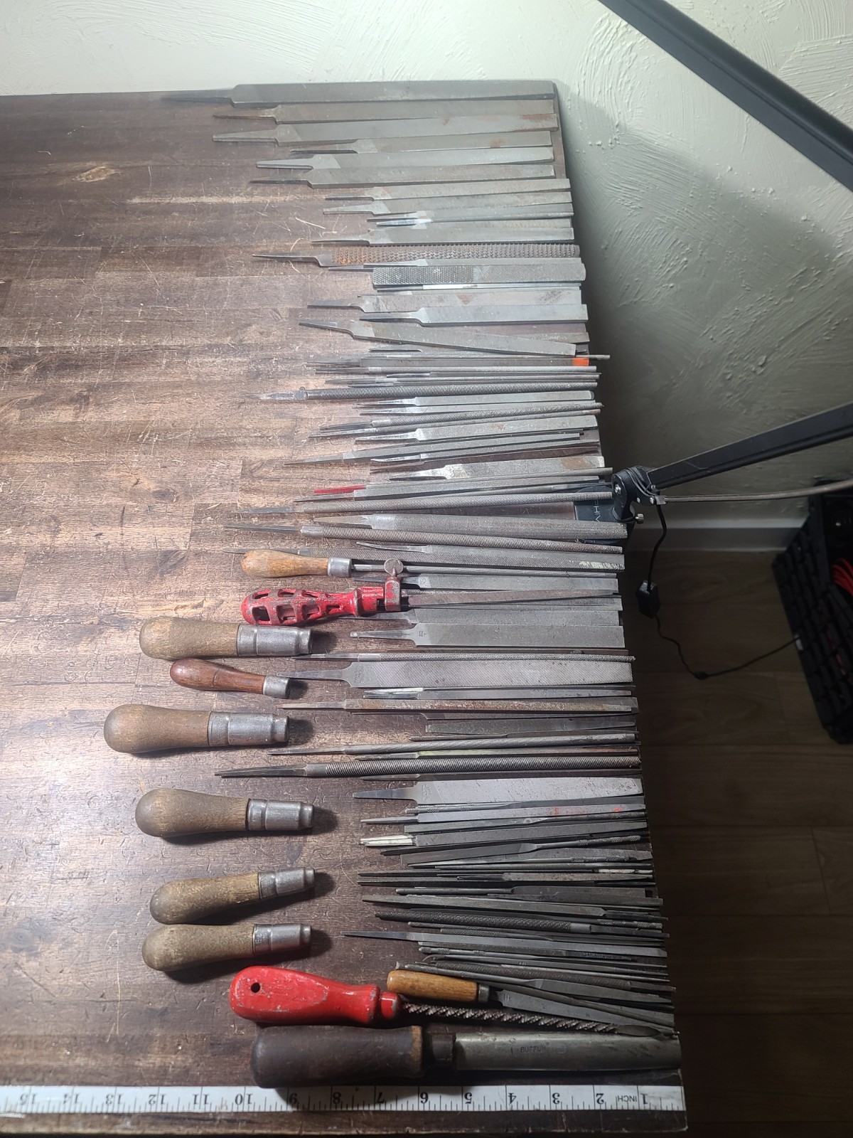 Vintage Metal Files Lot of 120 Wooden Handles Antique Machinist Blacksmith Tools