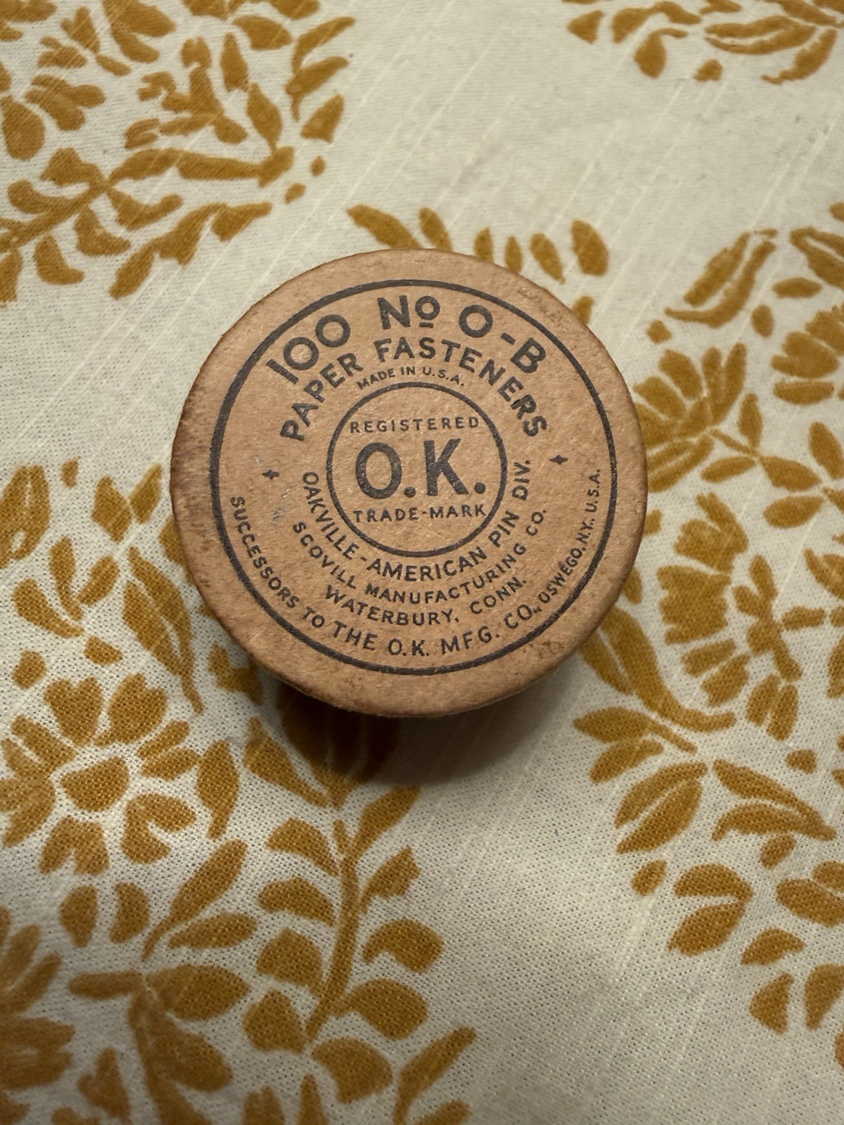 Vintage antique O.K. Paper Fasteners