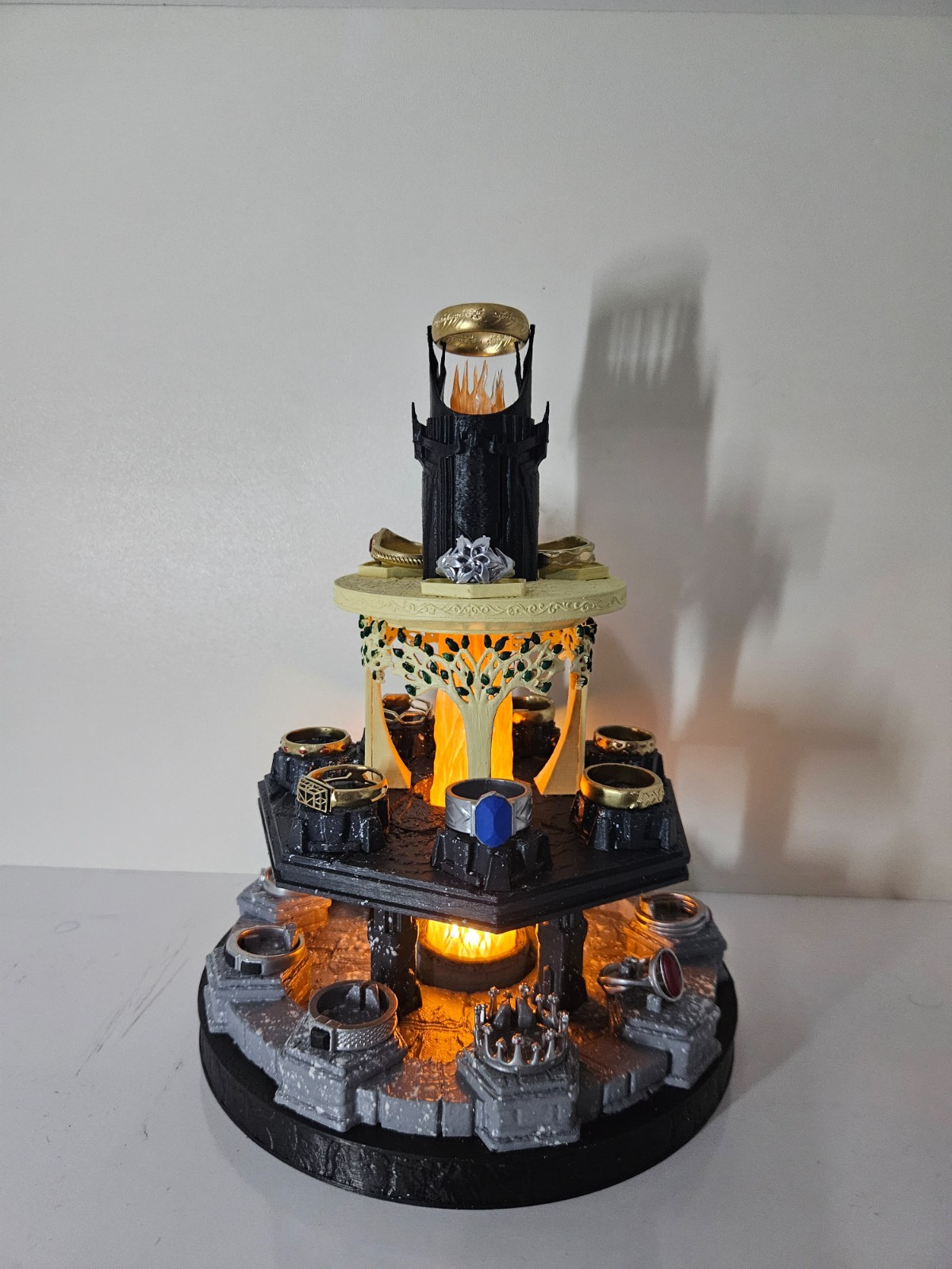 The Rings of Power Collection Tower, Lotr, Lord of the rings decor