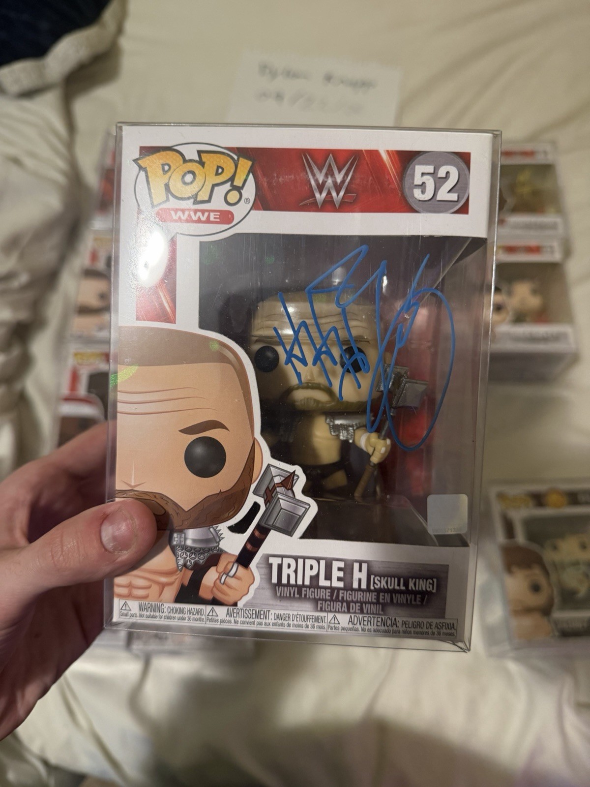 Wwe Mint Condition Jsa Signed Triple H Funko