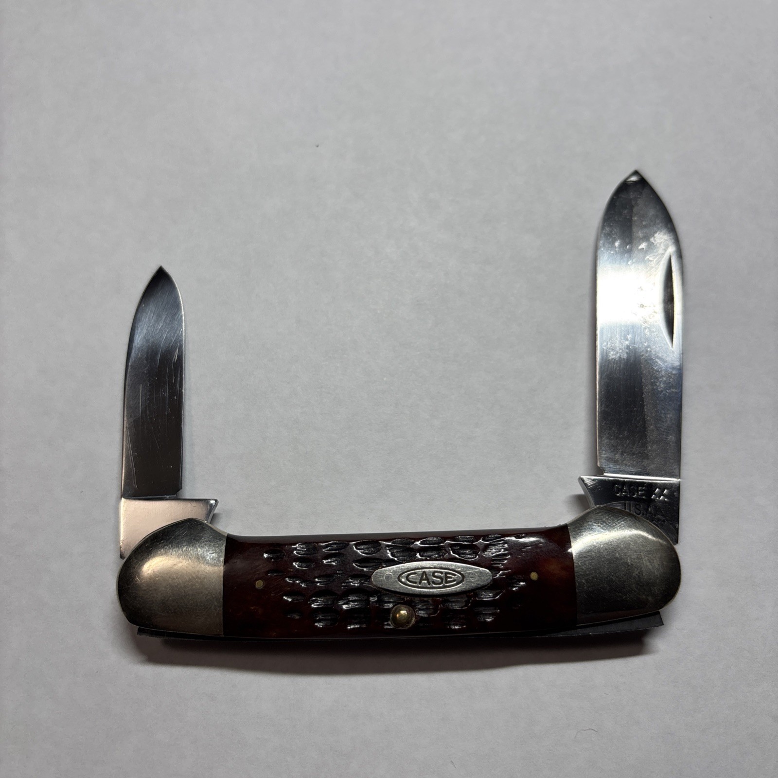 Vintage 1970-1979 Case XX 62131 Canoe Pocket Knife 2 Blade Near Mint Condition 