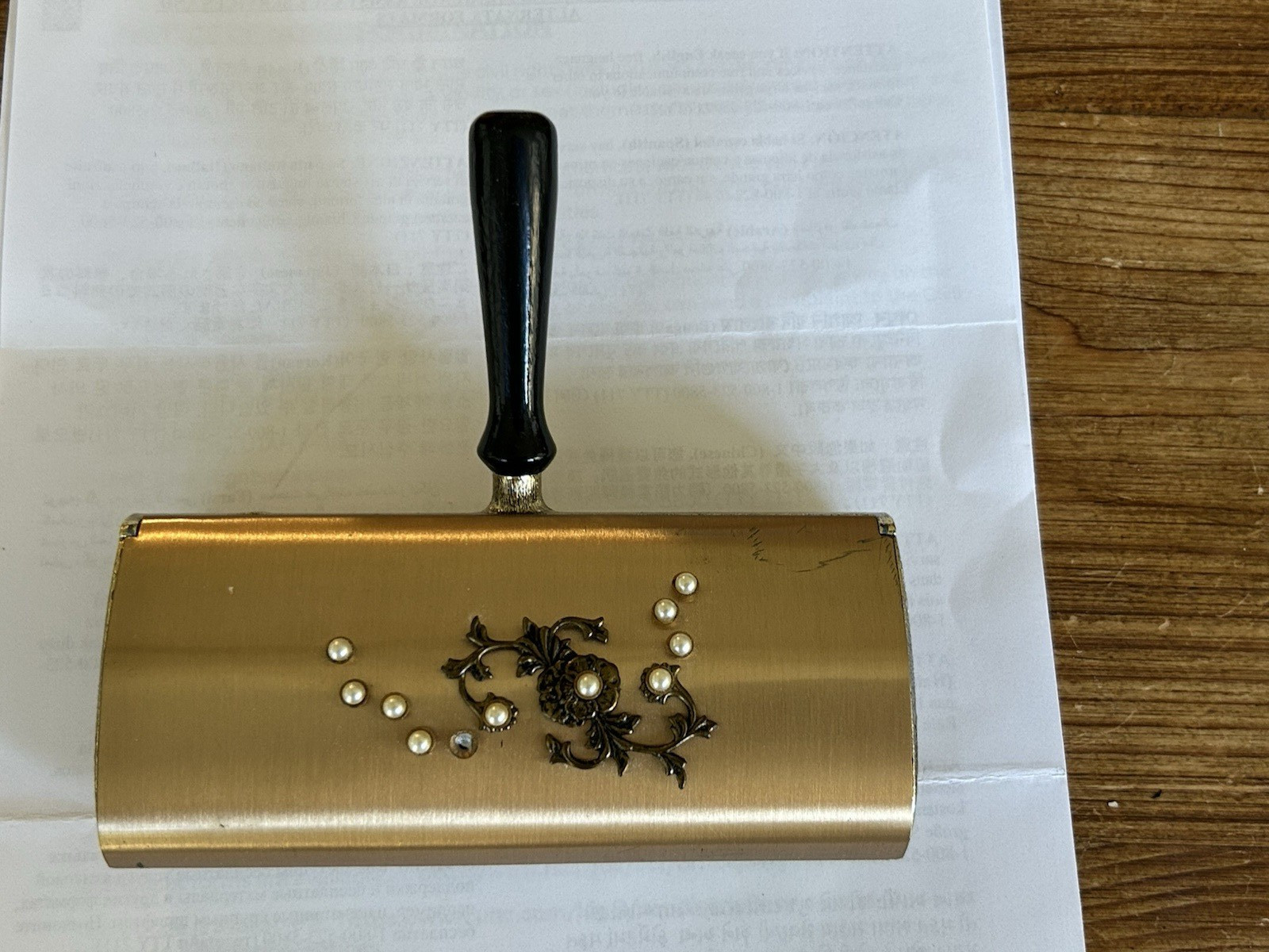Vintage JAMECO Metals Products Co 1950's Table Crumb Sweeper Lint Brush