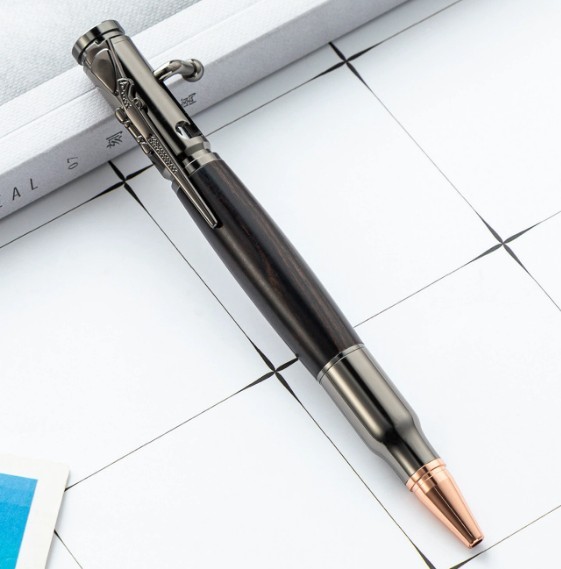 Pen Bolt Action Pen Bullet Rifle Clip Metal Material Great Gift For Dad Friend