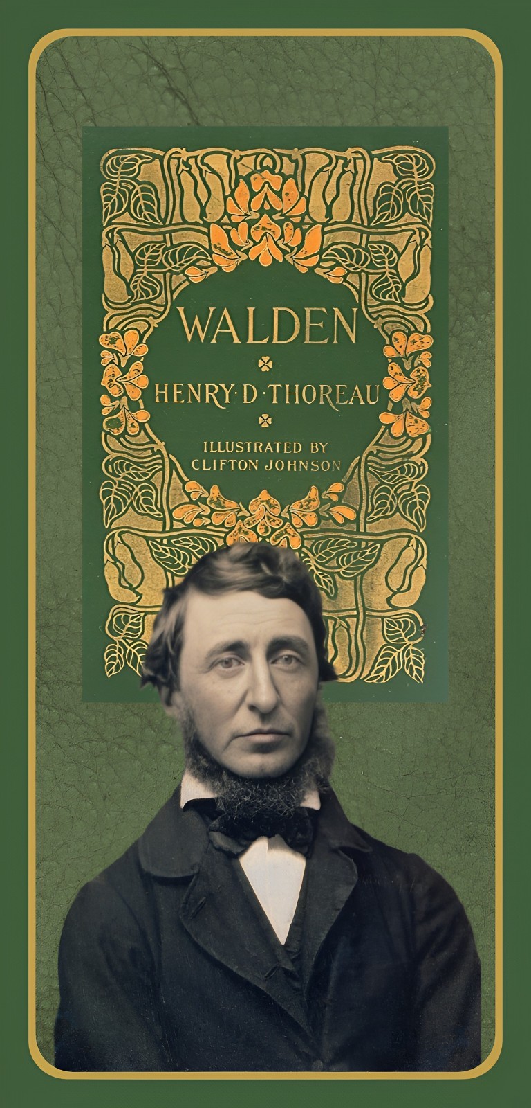 Book Lovers - HENRY DAVID THOREAU - Walden - Laminated Bookmark
