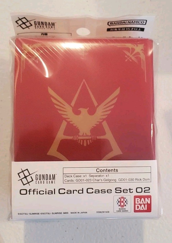 Gundam Card Game Official Card Case Set 02 Char Aznable New