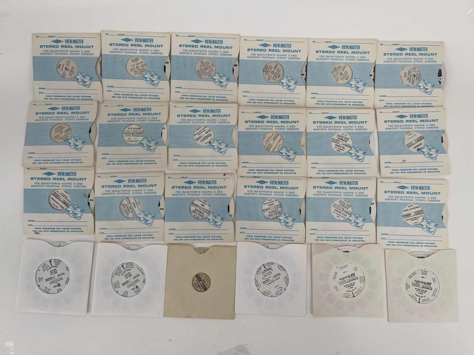 Vintage Sawyer’s View-Master Reel Lot 24 Travel Scenic Advertising Rare Prom #70 Vintage Sawyer’s View-Master Reel Lot 24 Travel Scenic Advertising Rare Prom #70