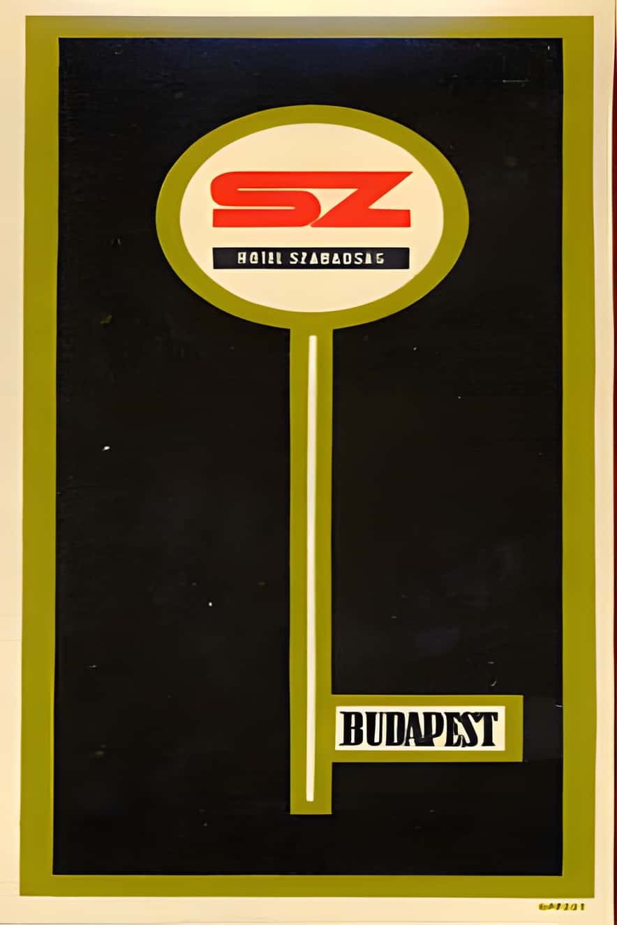 ðŸ‡ðŸ‡º 1960s Budapest Retro Poster - Hotel Szabadsag, Hungary - Mid-Century ðŸ‡ðŸ‡º 1960s Budapest Retro Poster - Hotel Szabadsag, Hungary - Mid-Century