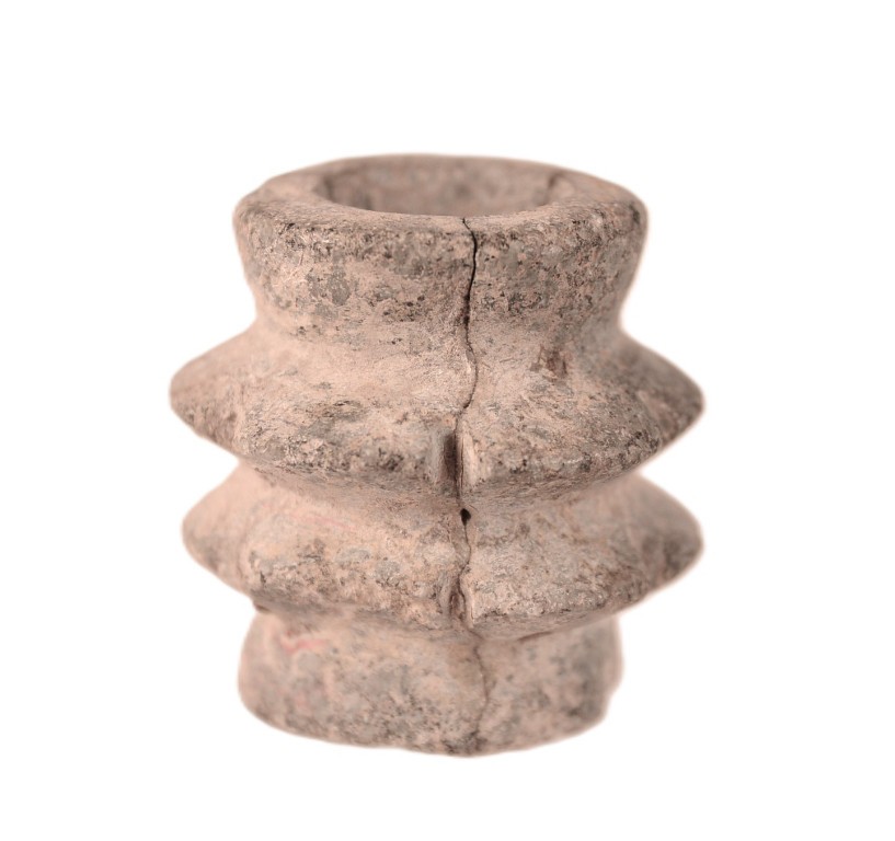 Pre Columbian Mesoamerica Stone Bead Pottery ca. 200 - 400 AD  1.75\
