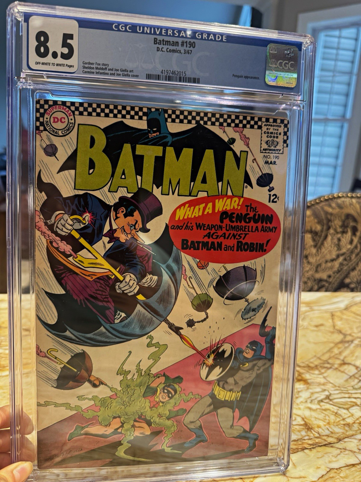 DC Comics Batman #190 (1967) CGC 8.5 Silver Age Superheroes Gardner Fox