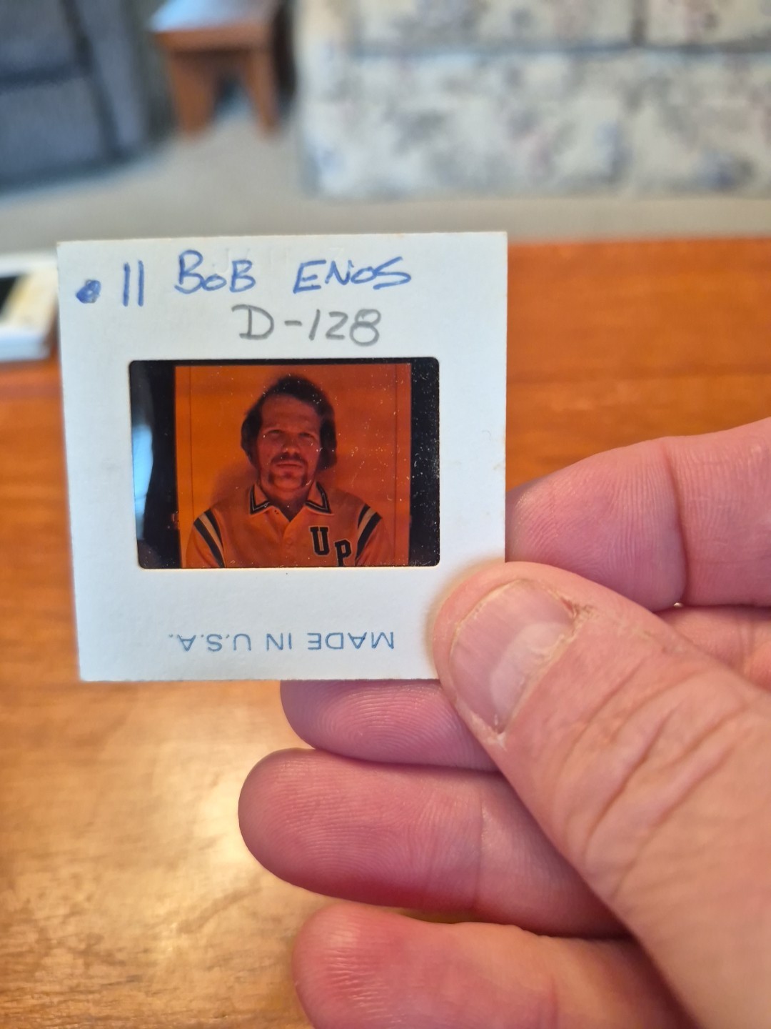 Vintage 1970\'s Bob Enos UPJ Basketball  Slide 2 Inches