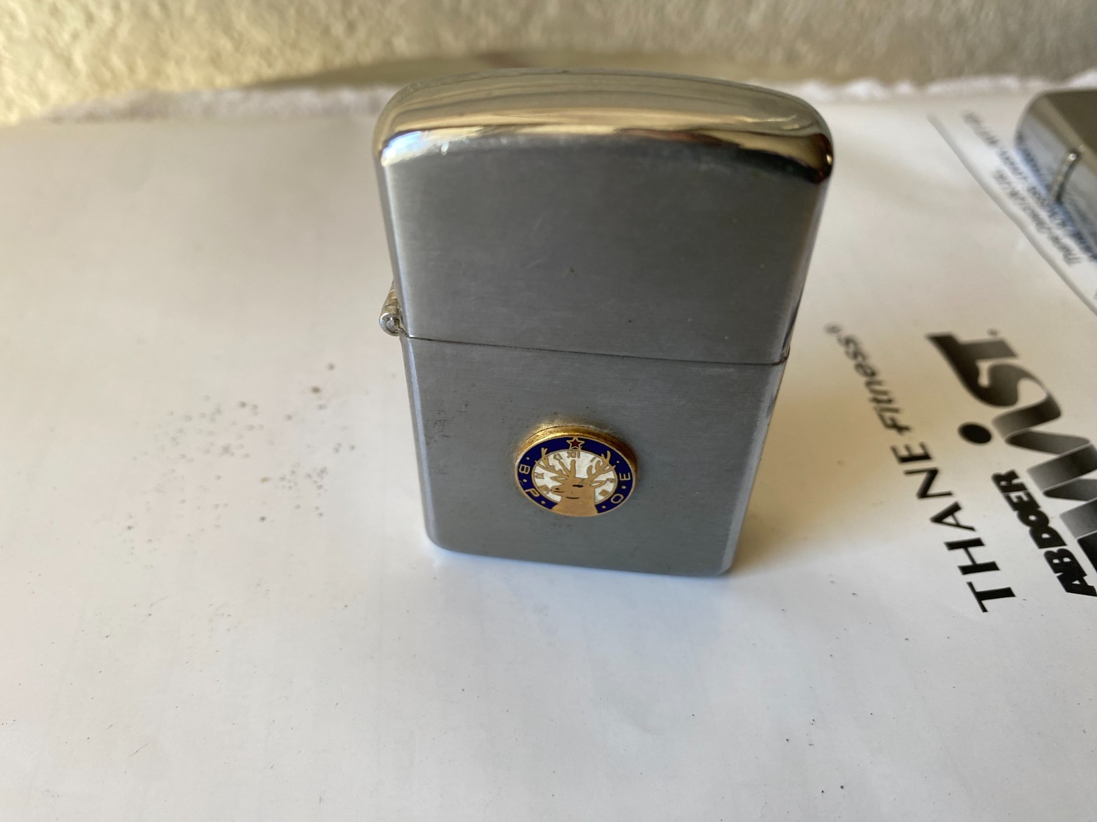 Vintage Idealine Flip Top Cigarette Lighter unfire