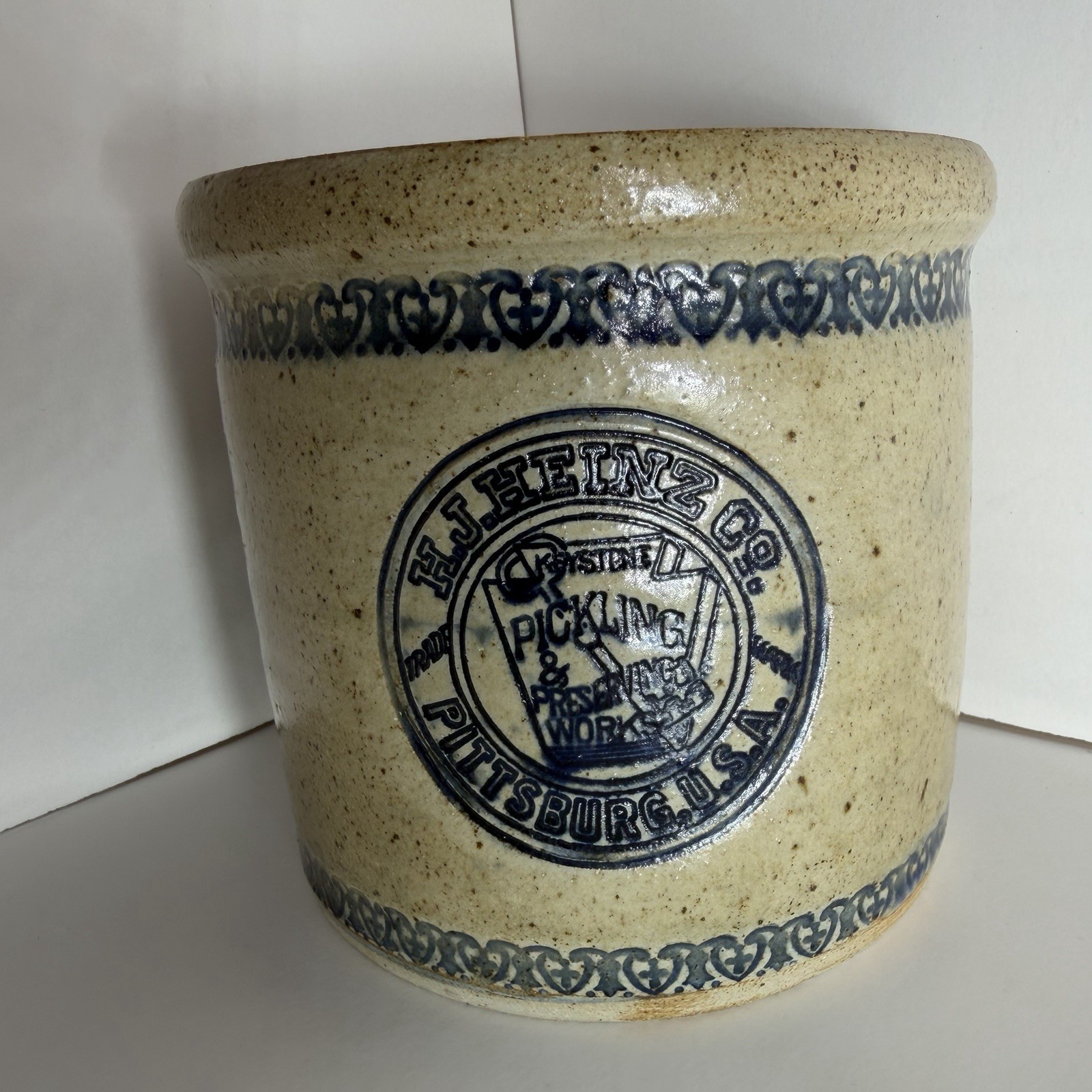 H.J Heinz Co Keystone Pickling & Preserving Works Crock Pittsburgh Apple Butter