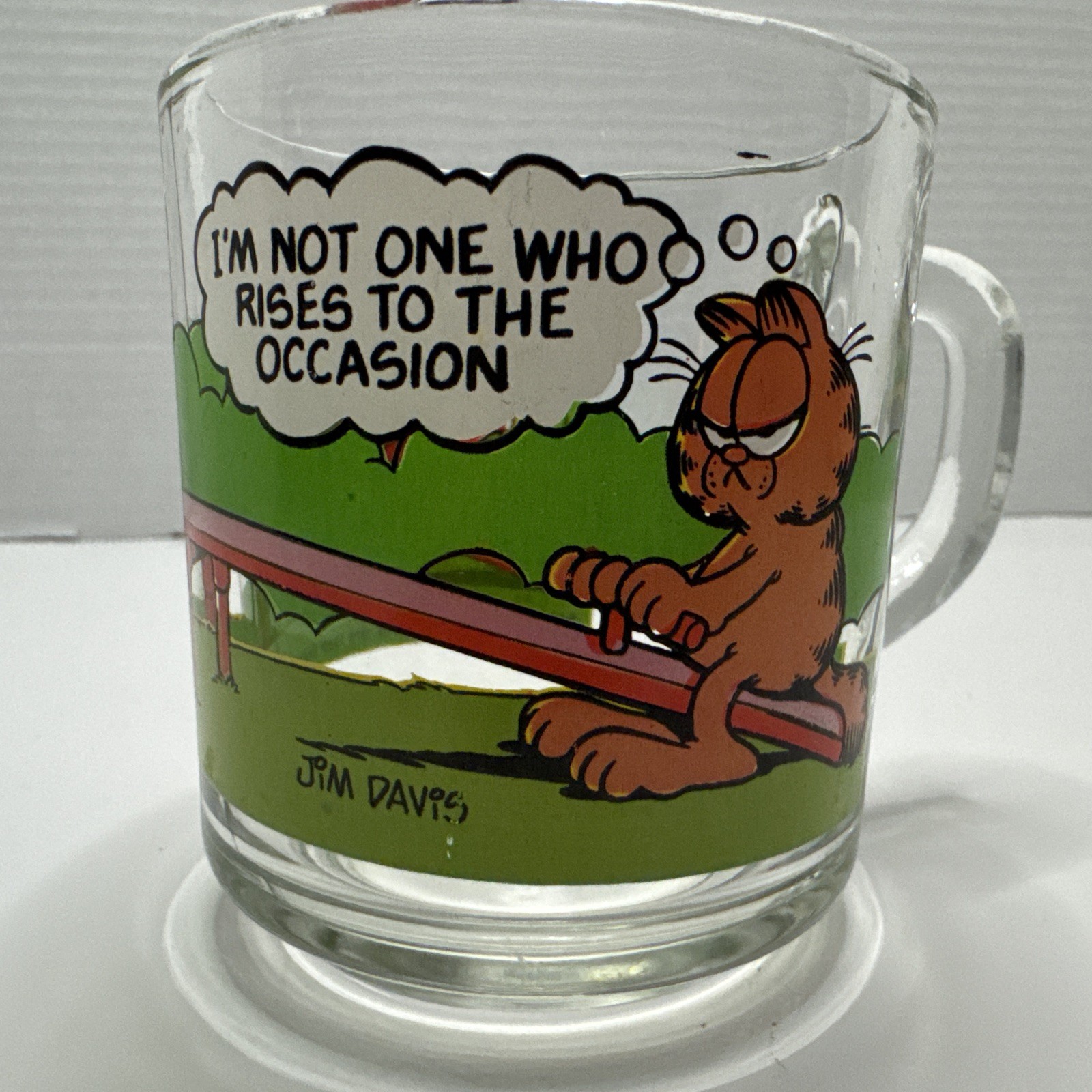 Vintage McDonald\'s Garfield Glass Mug from 1978