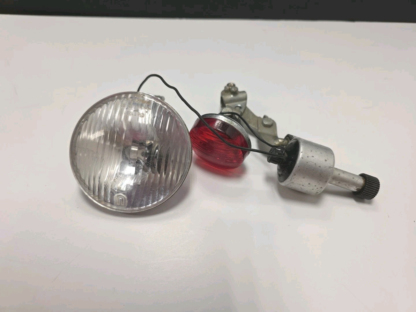 Vintage Union Dynamo K10844 Bicycle Halogen Generator And Light Set