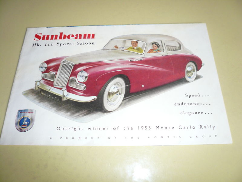 1955 Sunbeam Mk. 111 Sports Saloon - Vintage  