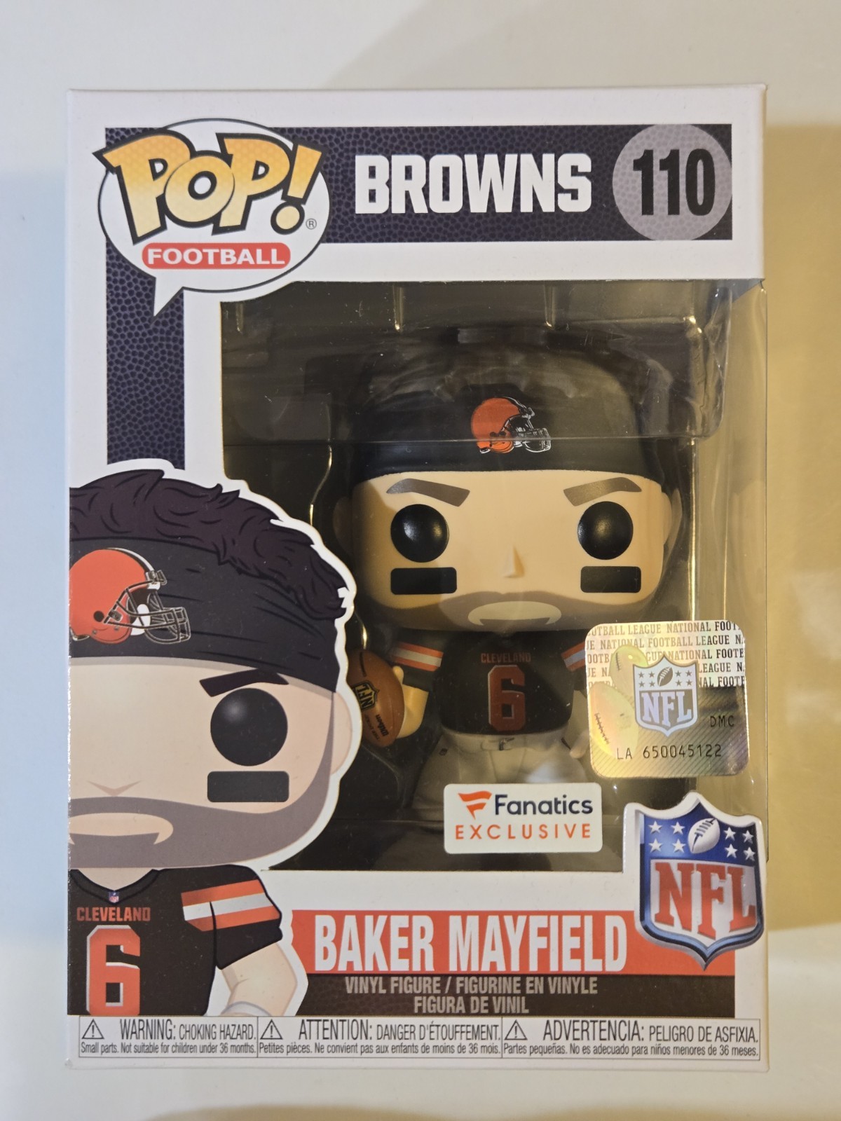 Funko Pop Football: Baker Mayfield Cleveland Browns #110 - Fanatics Exclusive