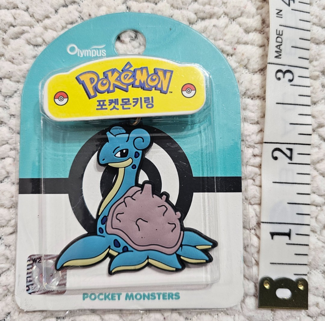 Pokemon Pocket Monster Rubber Key Ring Lapras 2022 import NEW Sealed