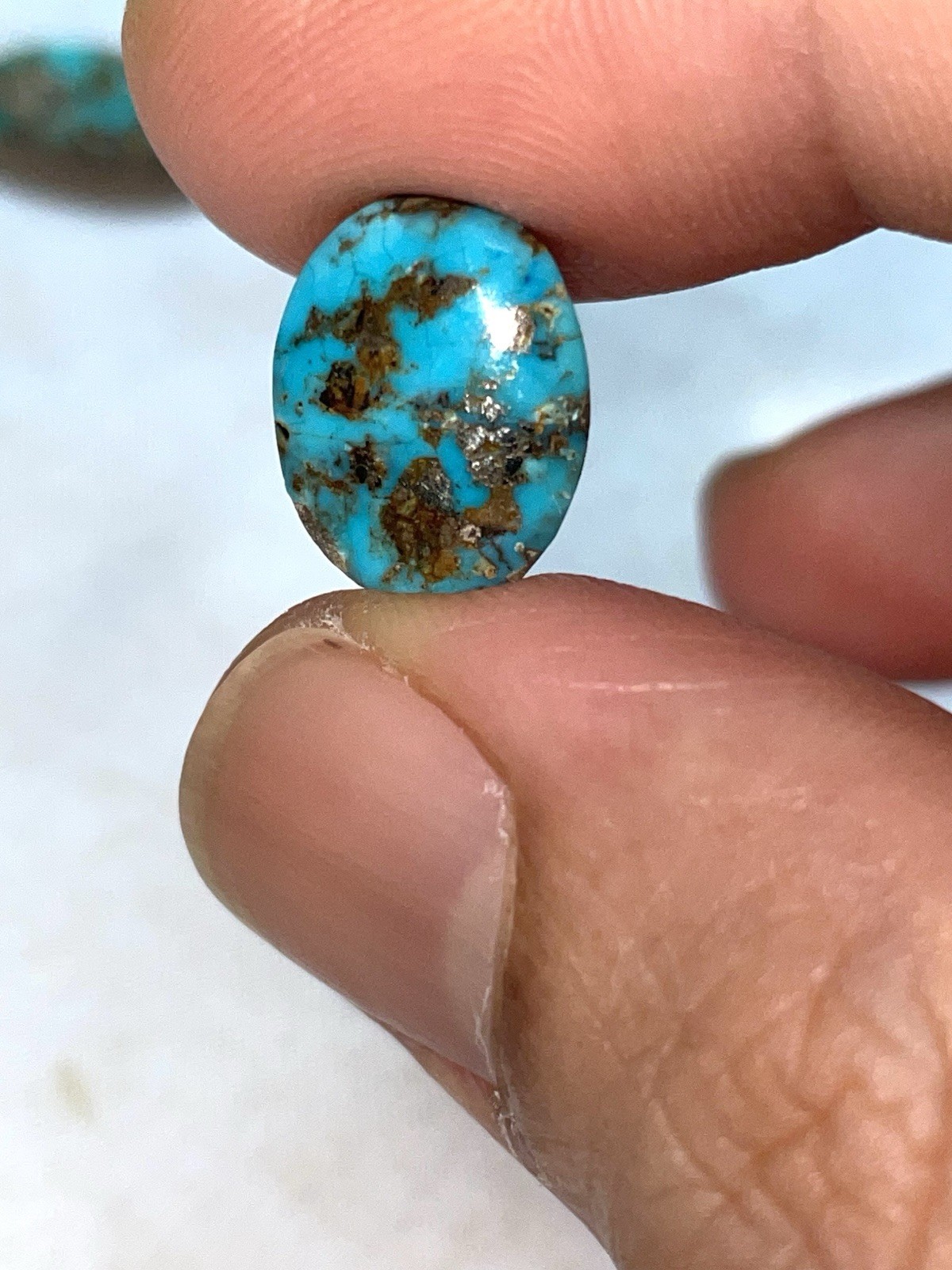 UNIQUE RARE Persian Turquoise BEAD ANCIENT