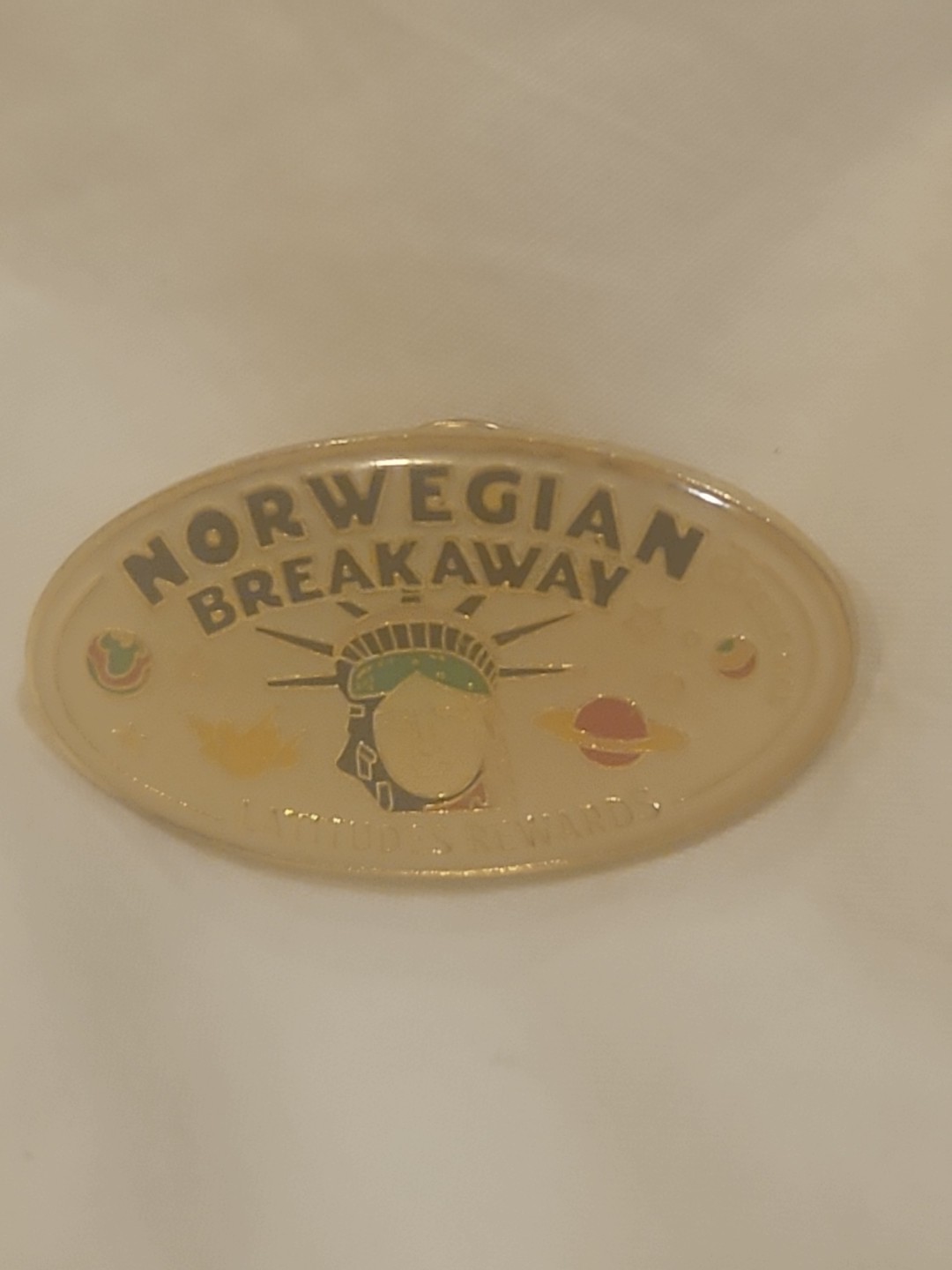norwegian Breakaway cruise line ship latitudes rewards pin lapel boat pin norwegian Breakaway cruise line ship latitudes rewards pin lapel boat pin