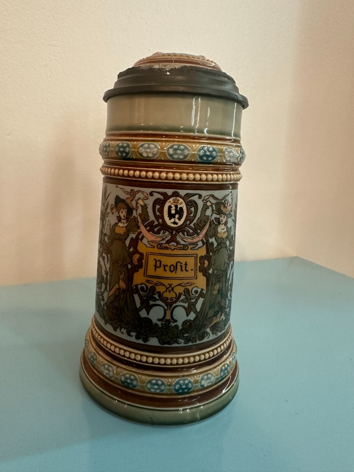 Mettlach “Serving Women” Beer Stein Antique Early 1900s/ Late 1800s Mettlach “Serving Women” Beer Stein Antique Early 1900s/ Late 1800s