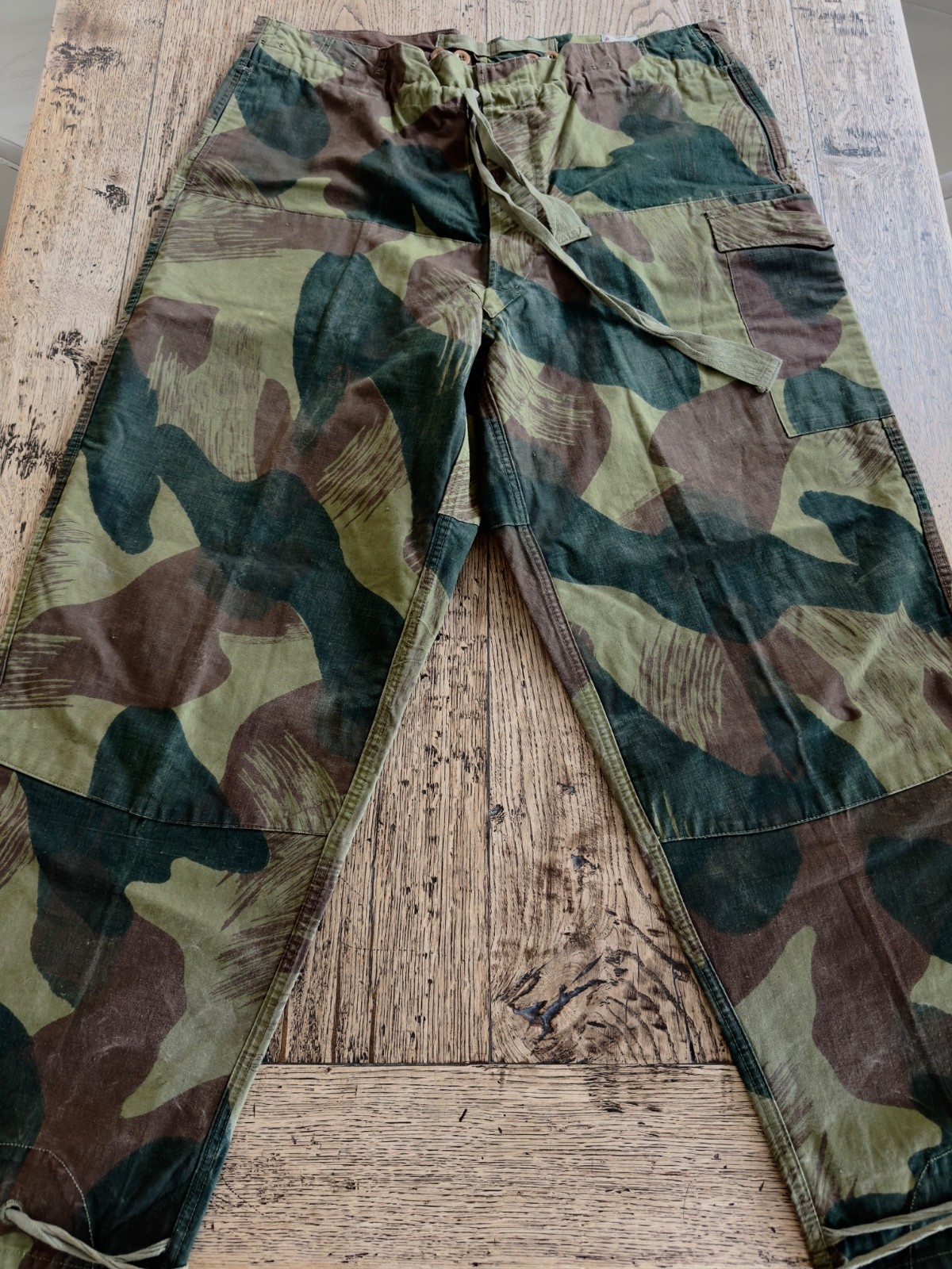 Rare Vtg 1950s Belgian Army Airborne Brushstroke Camo Trousers DEADSTOCK / Top