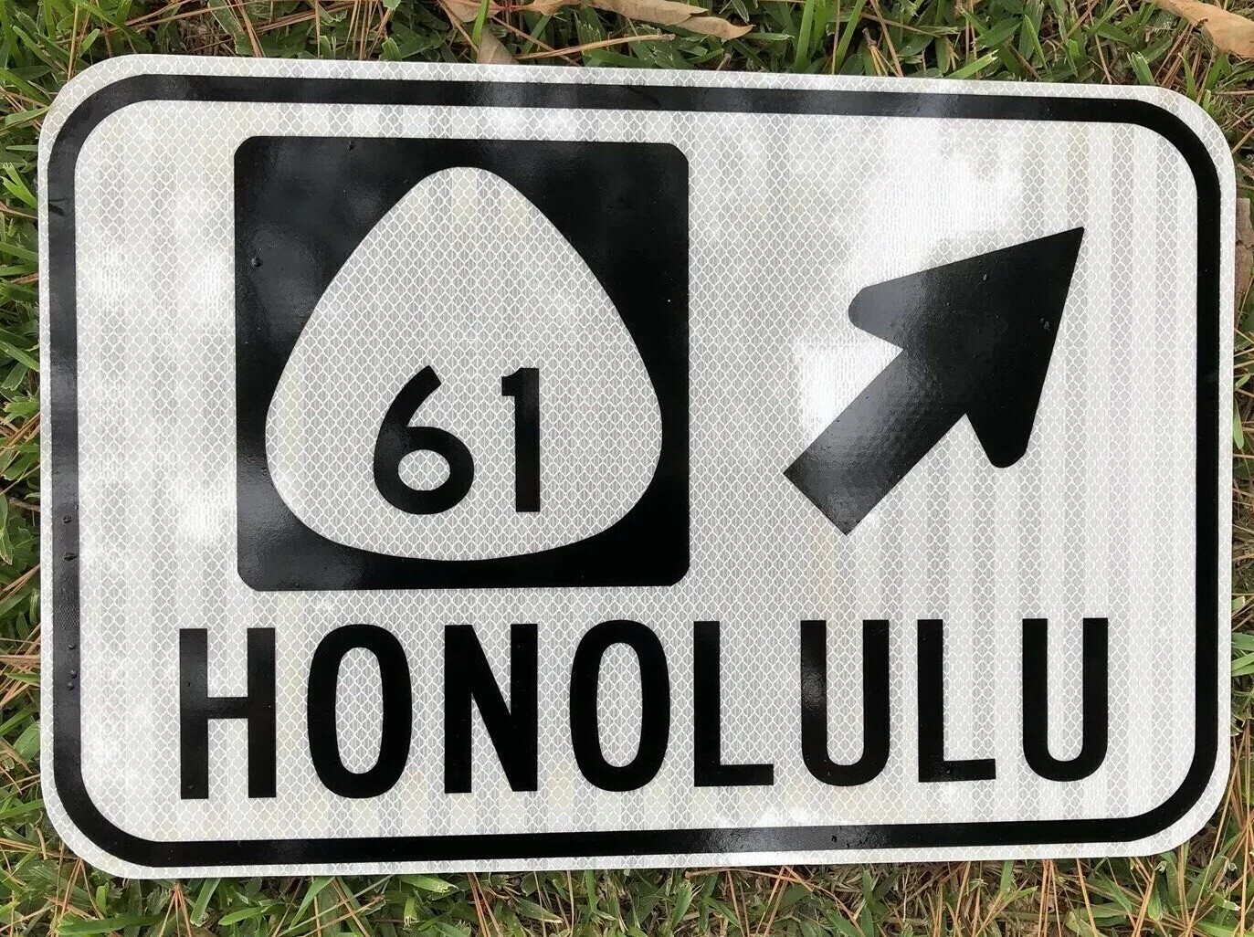 HONOLULU HAWAII road sign Highway 61 Beach volcano -  12\