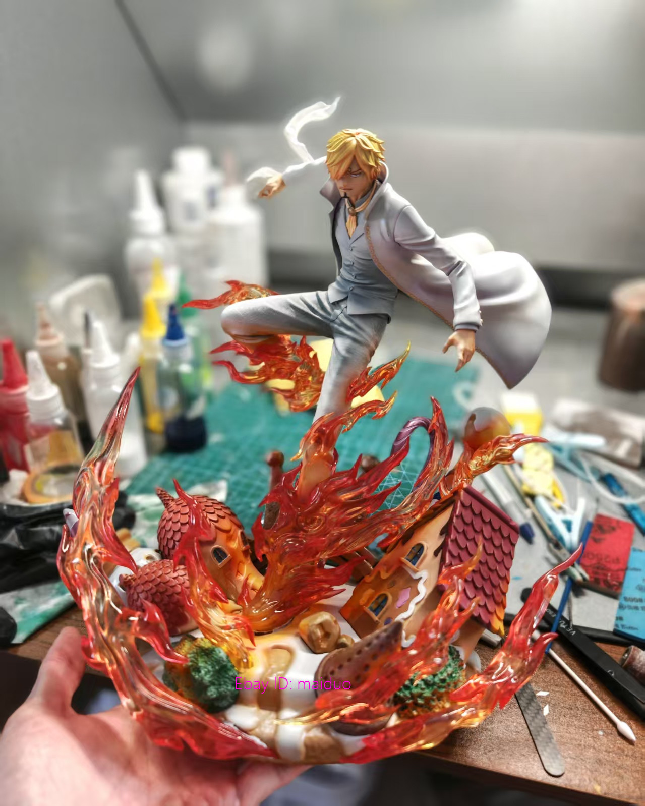Vinsmoke Sanji Resin SQ Studio One Piece Figure Statue Collectibles 30cm Presale